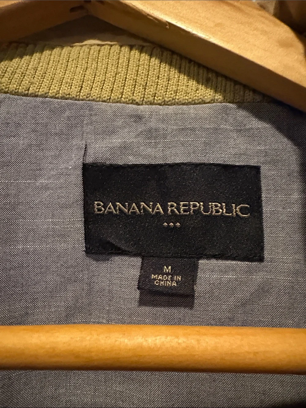 Banana Republic Trench Coat in Olive and Light Gray